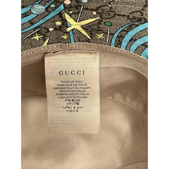 GUCCI X DISNEY Beige Medium Donald Duck Supreme Canvas Hat Medium 317839 - Picture 9 of 14
